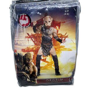 disguise Halloween orgrim warcraft child costume s/p 4-6 theater brown READ NEW